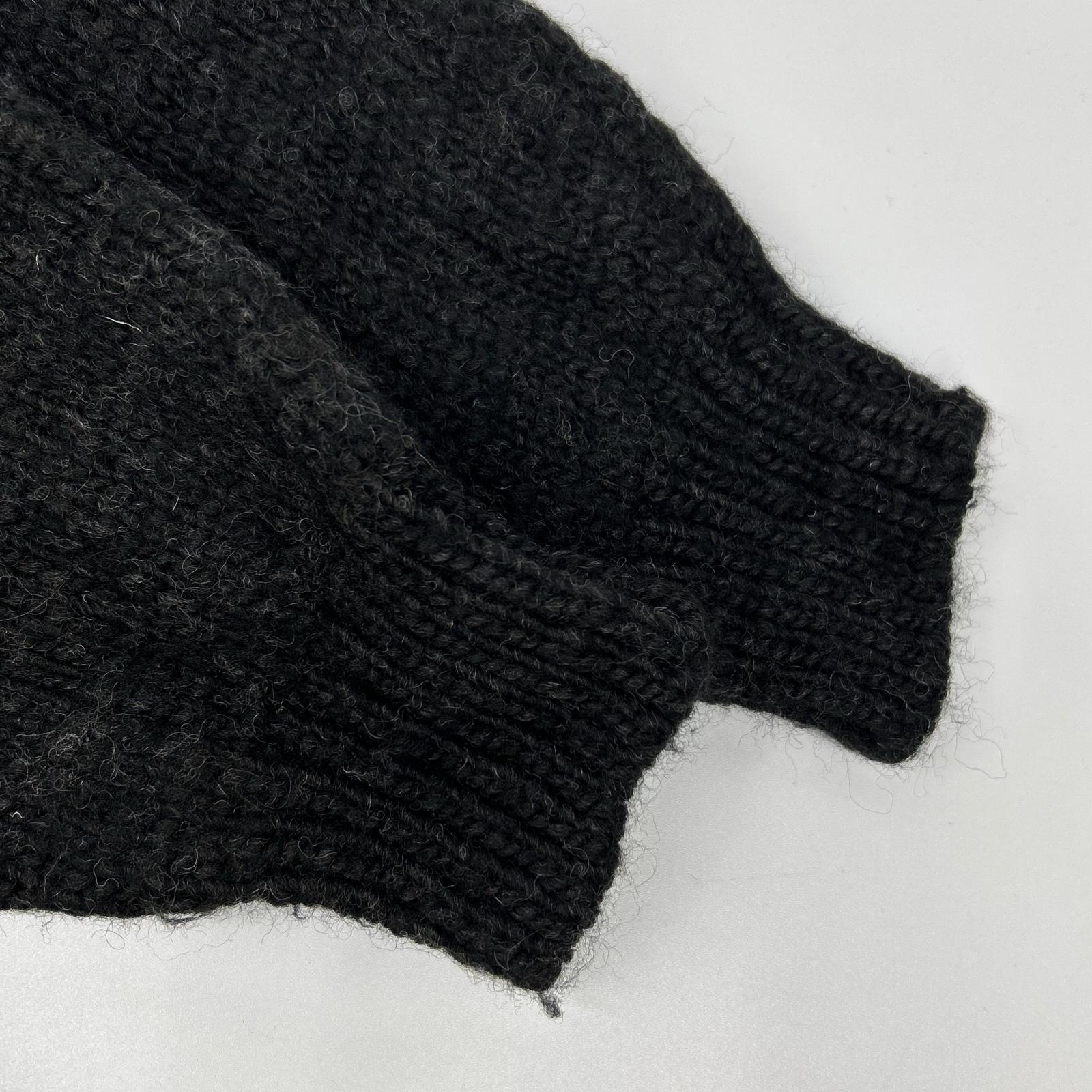 BATONER バトナー BN-21FM-054 ブラック SPREAD ALAN CREW NECK アランクルーネックニット トップス
