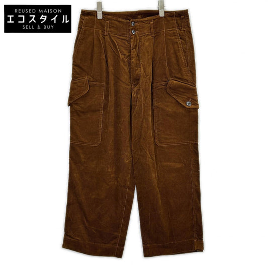 R&D.M.Co- オールドマンズテーラー Brown corduroy button-fly cargo pants Bottoms