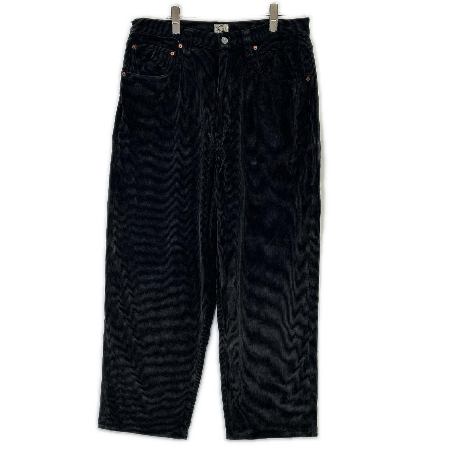 GOLD ゴールド GL42225 21AW チャコール 9W CORDUROY 5POCKET WIDE PANTS コーデュロイパンツ ボトムス