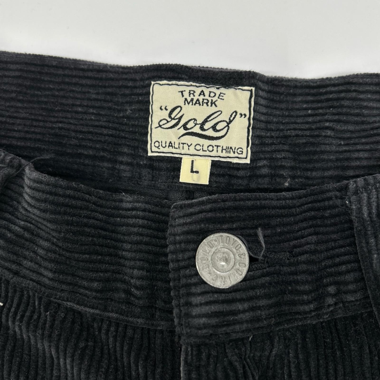 GOLD ゴールド GL42225 21AW チャコール 9W CORDUROY 5POCKET WIDE PANTS コーデュロイパンツ ボトムス