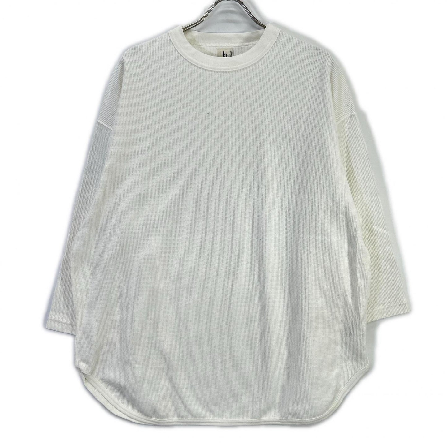 blurhms ブラームス ホワイト Rough & Smooth Thermal Baseball ワッフルカットソー トップス