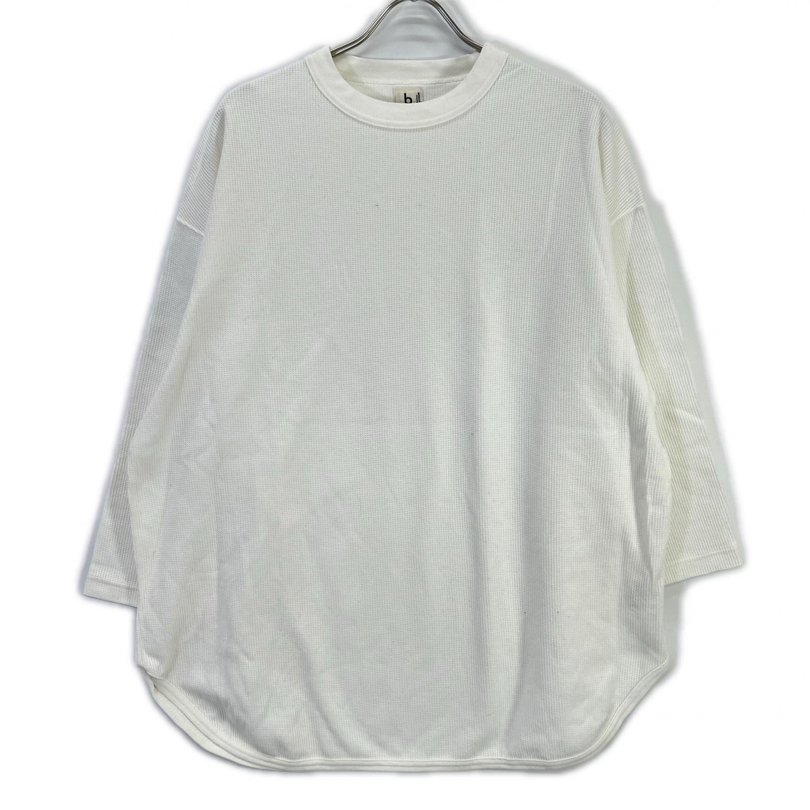 blurhms ブラームス ホワイト Rough & Smooth Thermal Baseball ワッフルカットソー トップス
