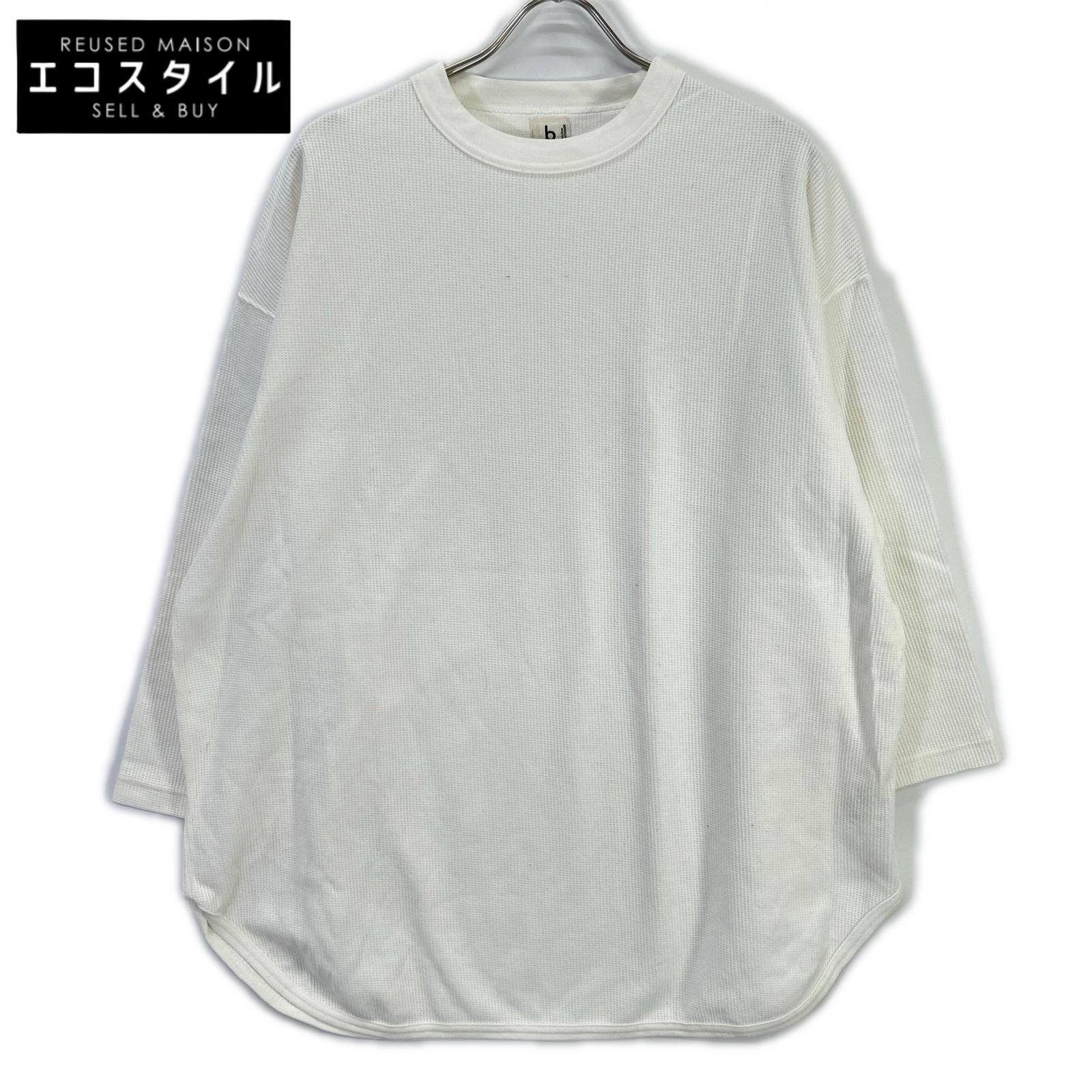 blurhms ブラームス ホワイト Rough & Smooth Thermal Baseball ワッフルカットソー トップス