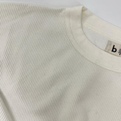 blurhms ブラームス ホワイト Rough & Smooth Thermal Baseball ワッフルカットソー トップス