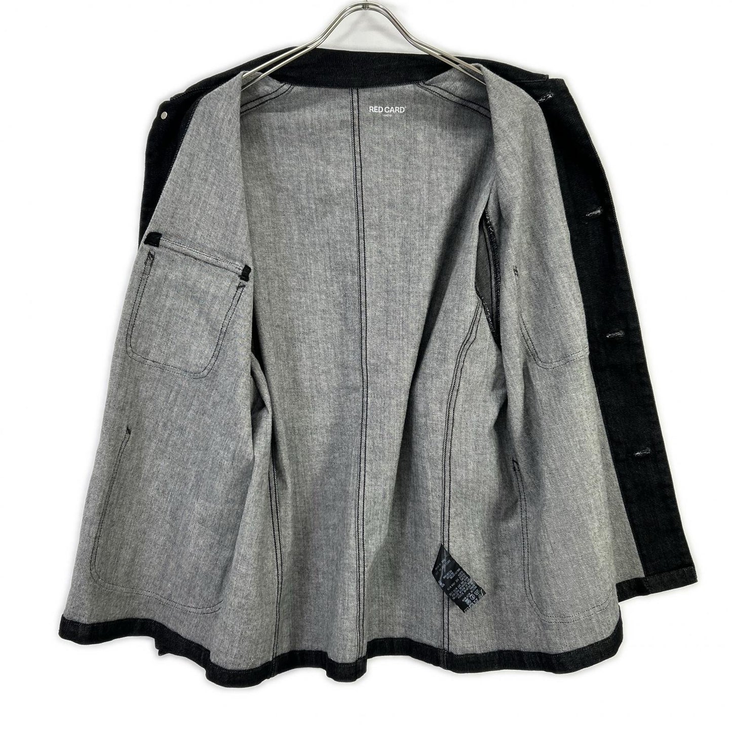 RED CARD レッドカード 【Spick & Span別注】47W920S ブラック Chore Coat/オーバーサイズデニムジャケット ジャケット
