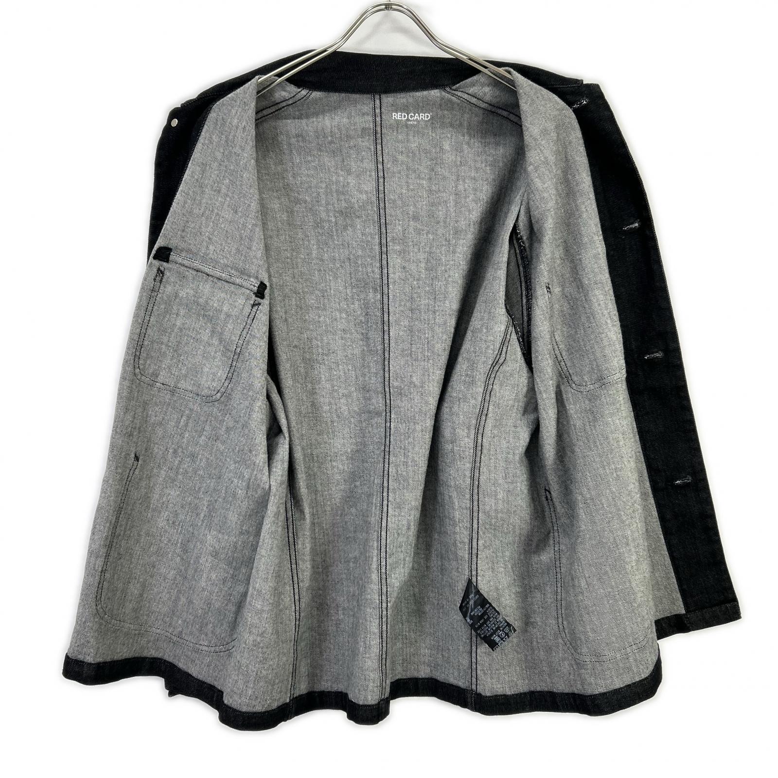 RED CARD レッドカード 【Spick & Span別注】47W920S ブラック Chore Coat/オーバーサイズデニムジャケット ジャケット