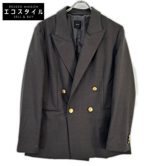 Spick&Span スピック＆スパン 25年製 カーキ ウールブレンドダブルブレストジャケット ジャケット