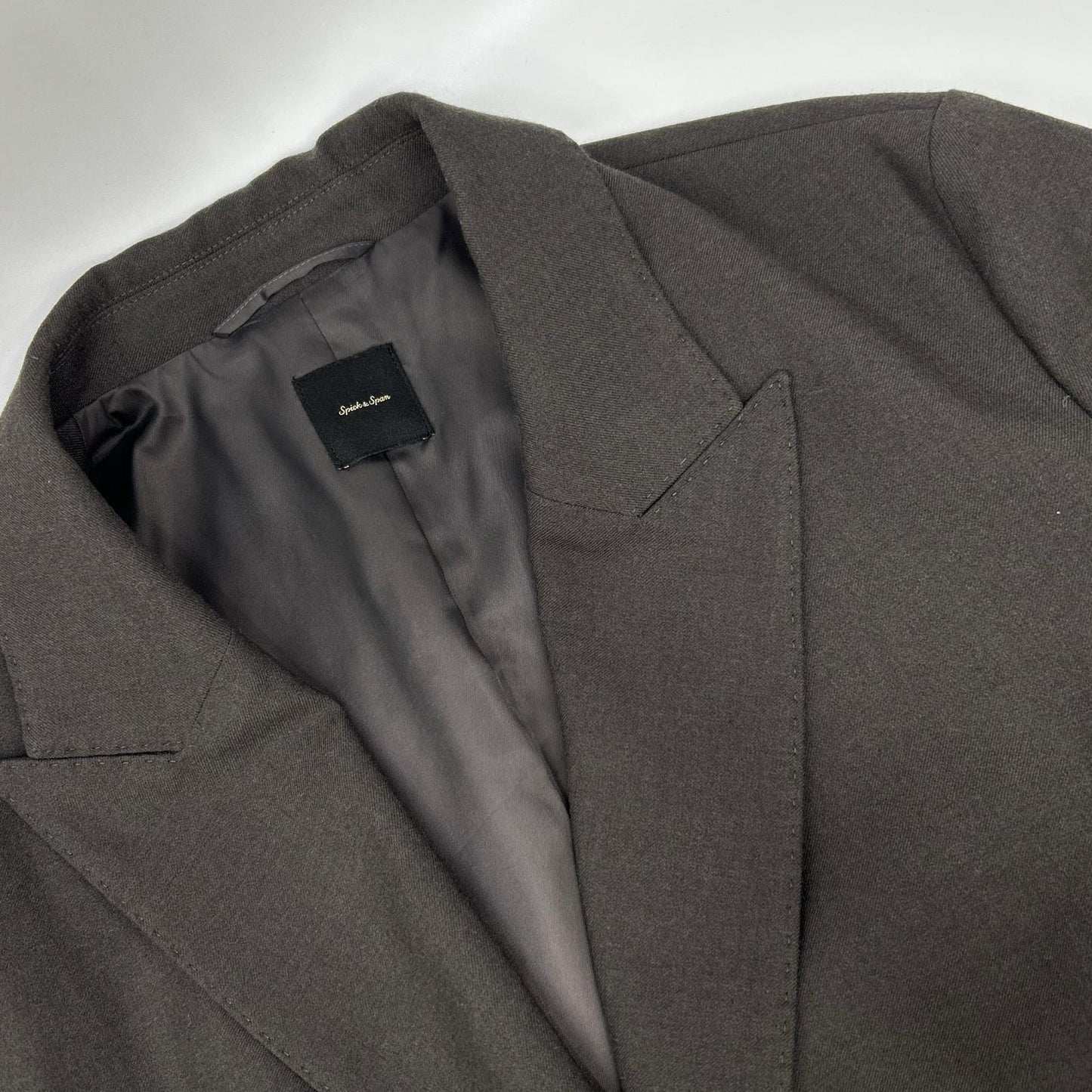 Spick&Span スピック＆スパン 25年製 カーキ ウールブレンドダブルブレストジャケット ジャケット