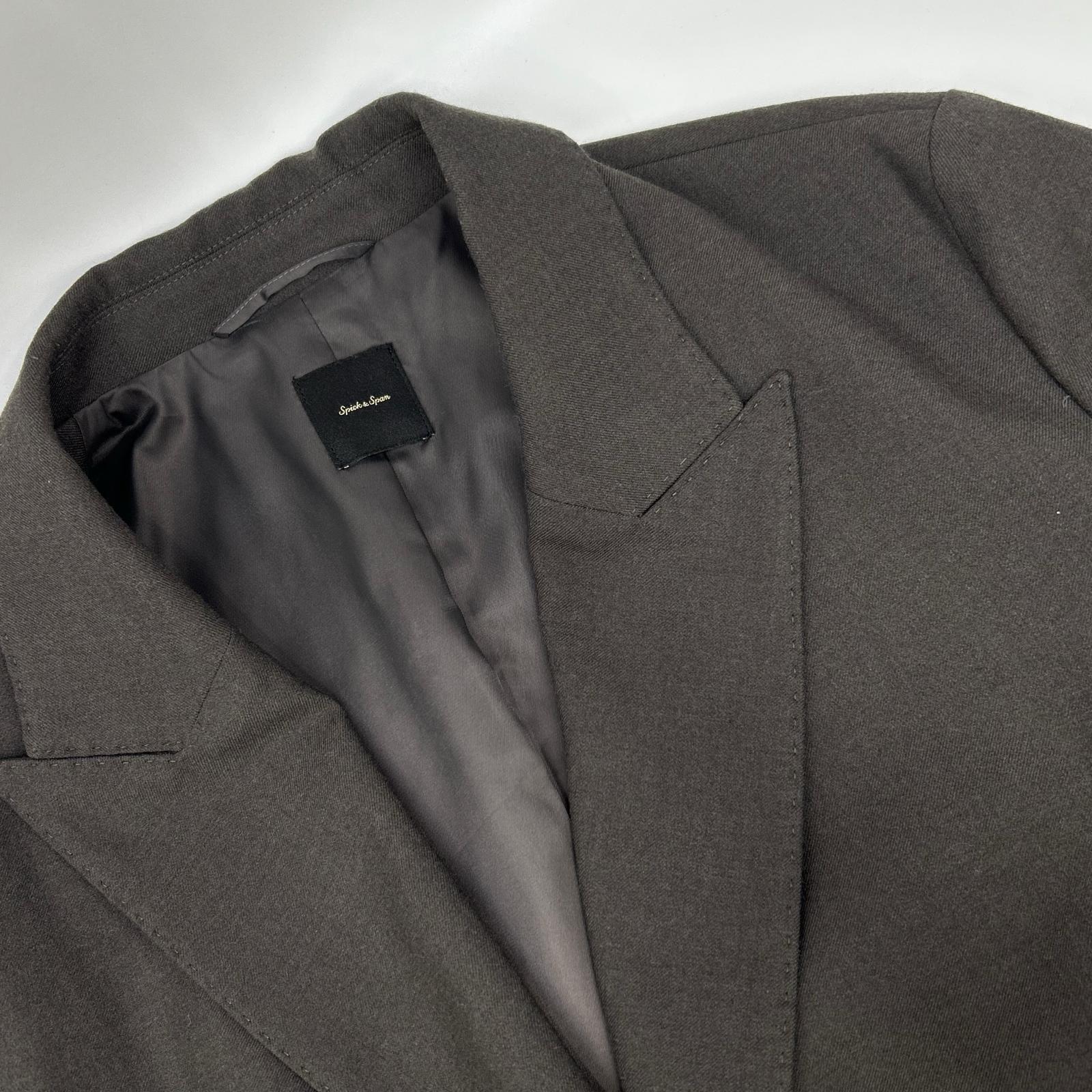 Spick&Span スピック＆スパン 25年製 カーキ ウールブレンドダブルブレストジャケット ジャケット