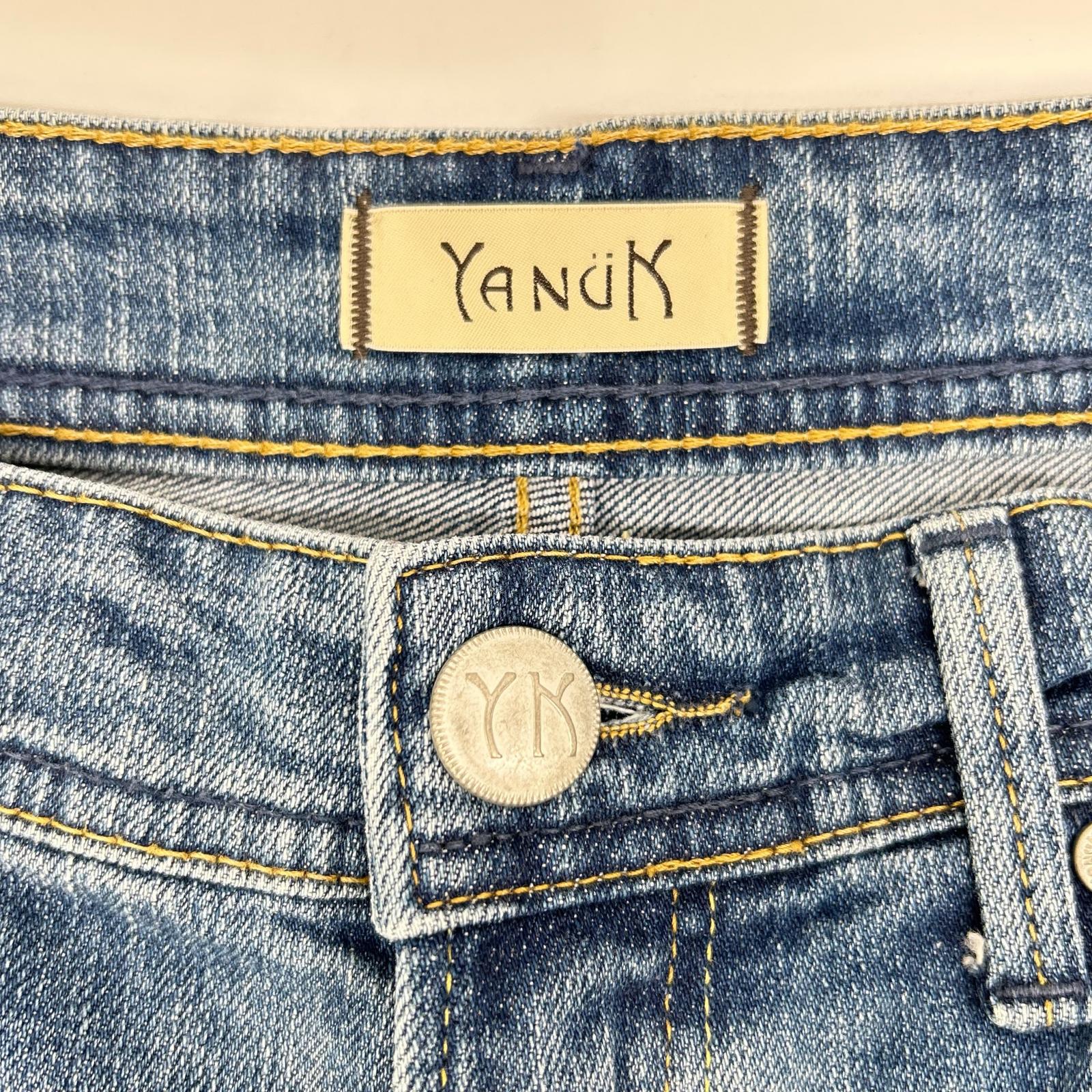 YANUK ヤヌーク ブルー GINA ストレートデニムパンツ ボトムス