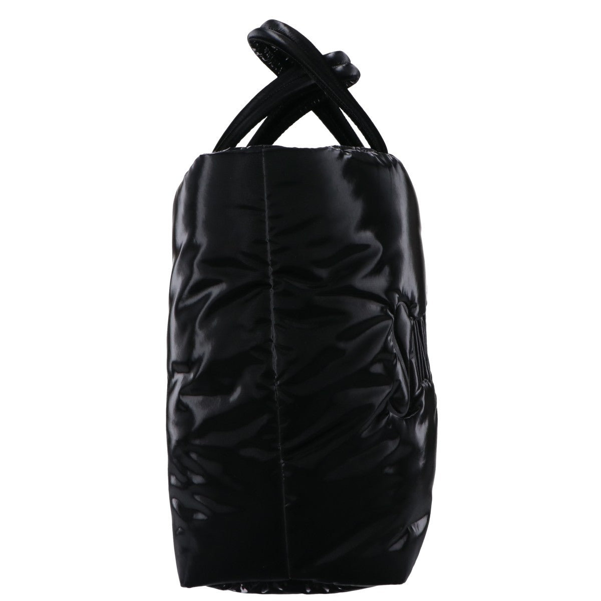 SAINT LAURENT PARIS サンローランパリ 新品同様 756269 シルクテックキャンバス エンボスロゴ ワイドパファー トートバッグ