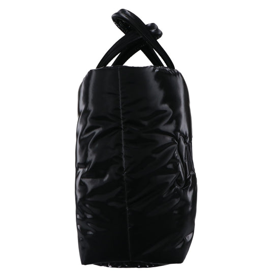 SAINT LAURENT PARIS サンローランパリ 新品同様 756269 シルクテックキャンバス エンボスロゴ ワイドパファー トートバッグ