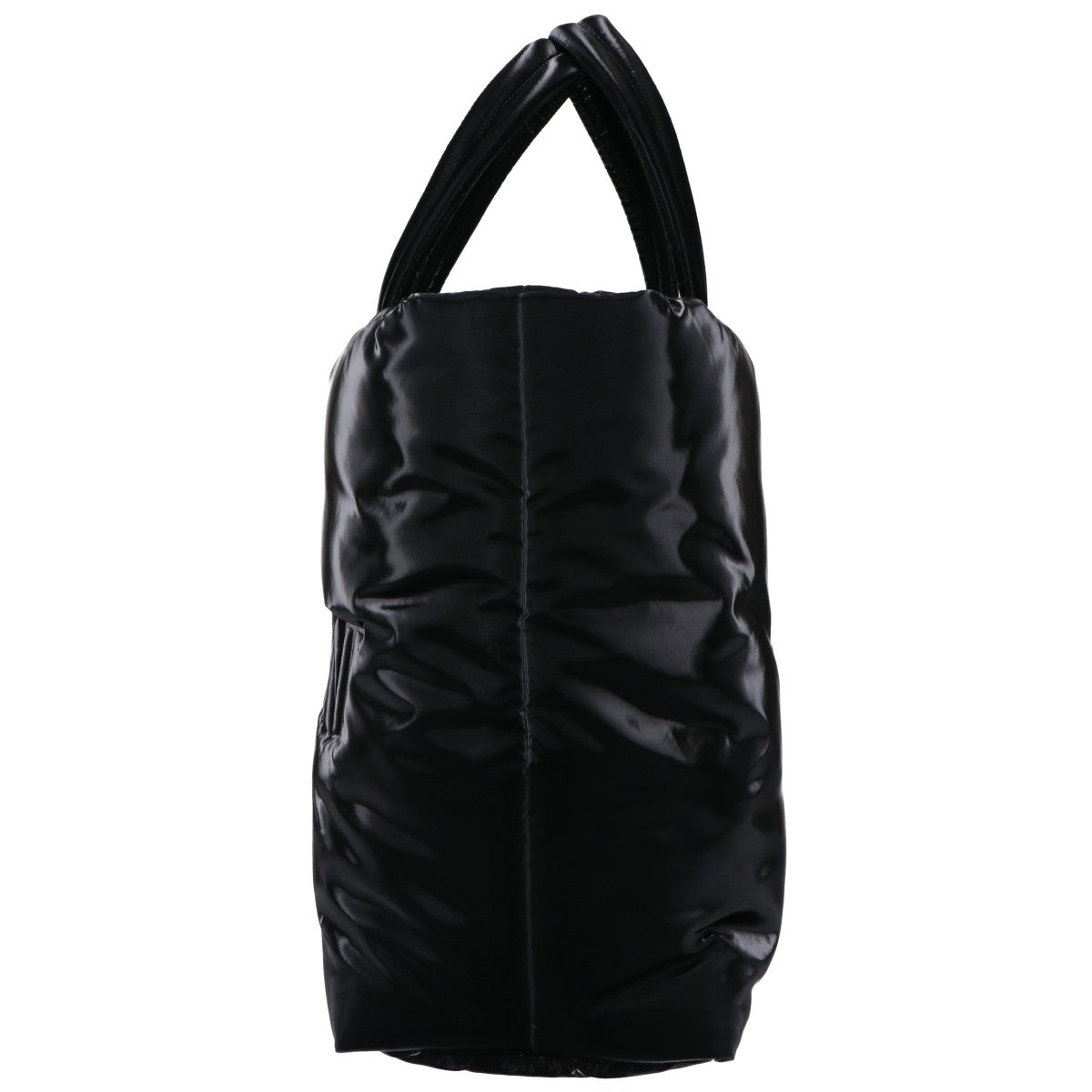SAINT LAURENT PARIS サンローランパリ 新品同様 756269 シルクテックキャンバス エンボスロゴ ワイドパファー トートバッグ