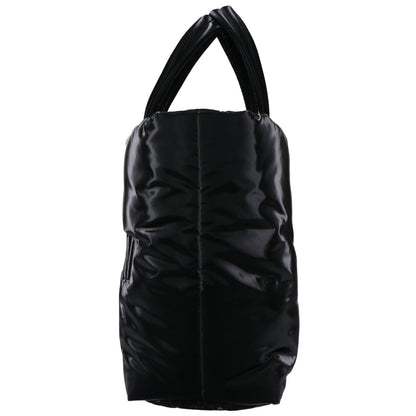 SAINT LAURENT PARIS サンローランパリ 新品同様 756269 シルクテックキャンバス エンボスロゴ ワイドパファー トートバッグ