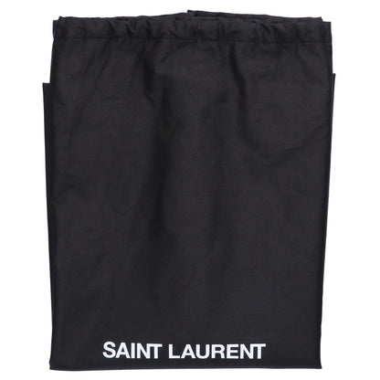 SAINT LAURENT PARIS サンローランパリ 新品同様 756269 シルクテックキャンバス エンボスロゴ ワイドパファー トートバッグ