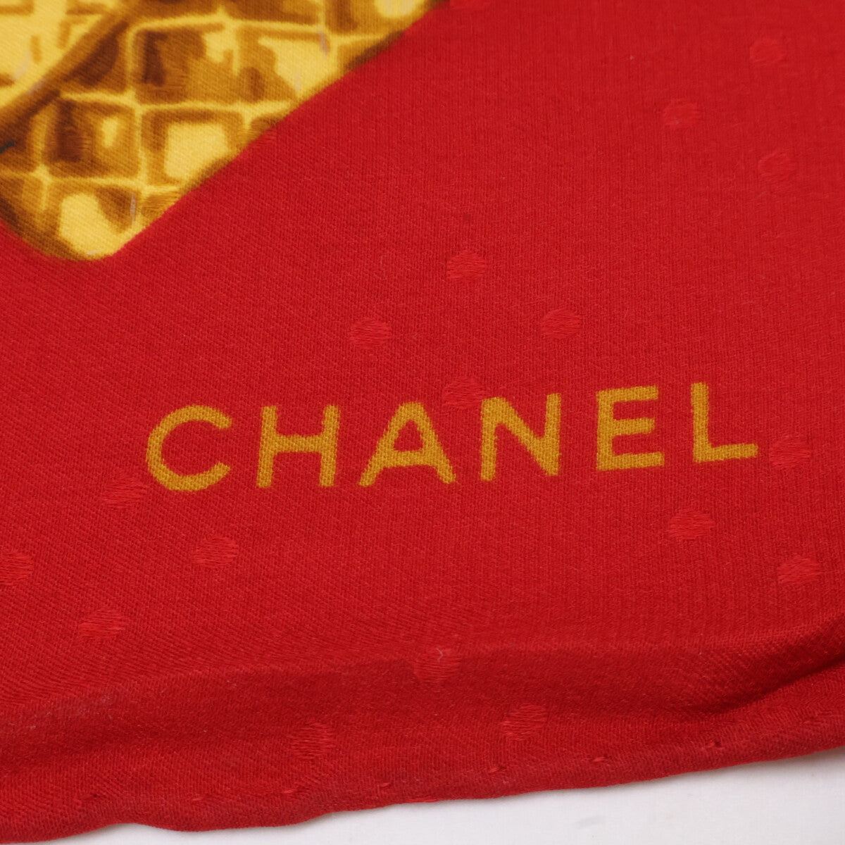 CHANEL シャネル ヴィンテージ ココマークｘ総柄 シルク スカーフ