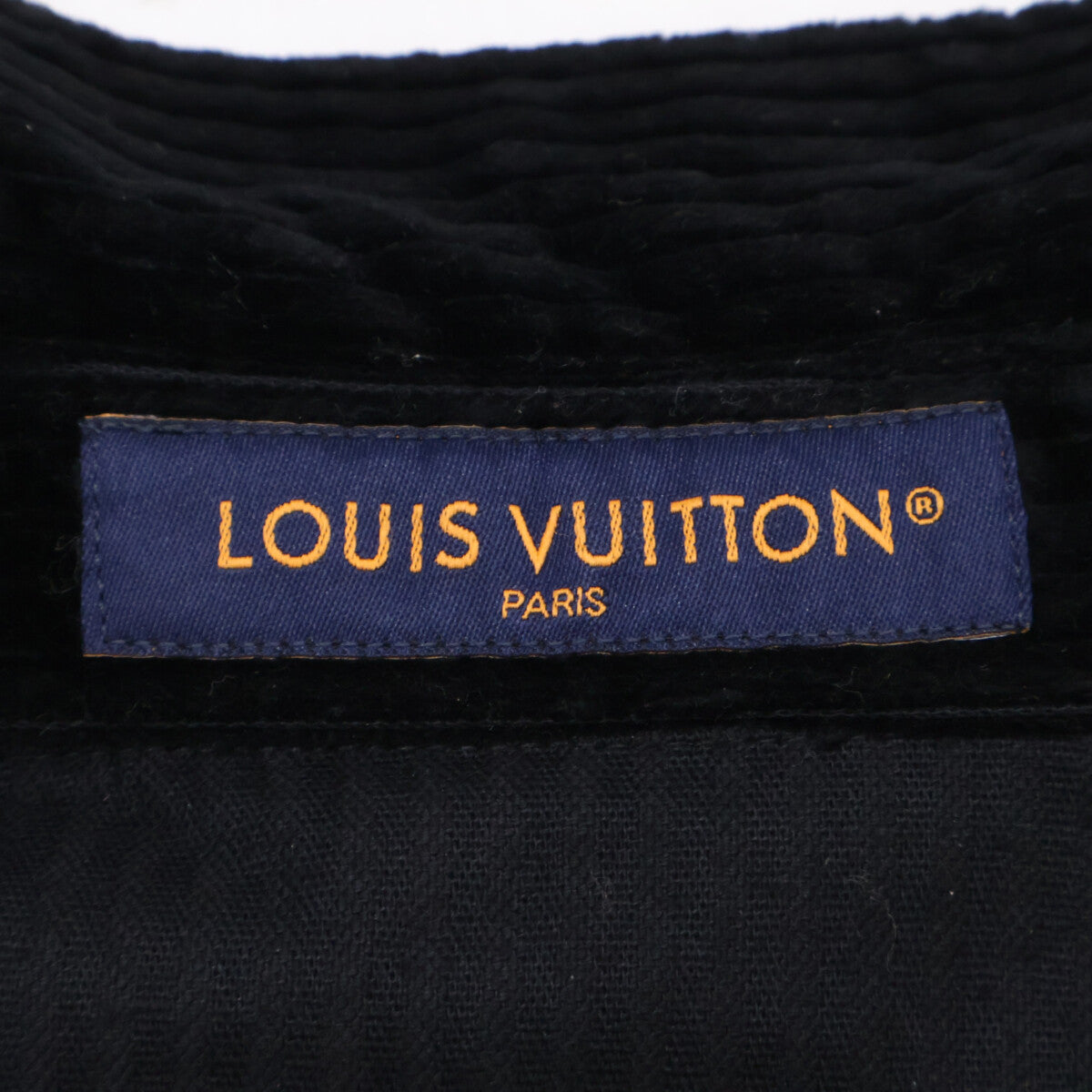 LOUIS VUITTON ルイヴィトン 【美品/国内正規/25SS】RM251M9 MPU HSS35W LVラインストーンロゴ コーデュロイ 長袖シャツ トップス