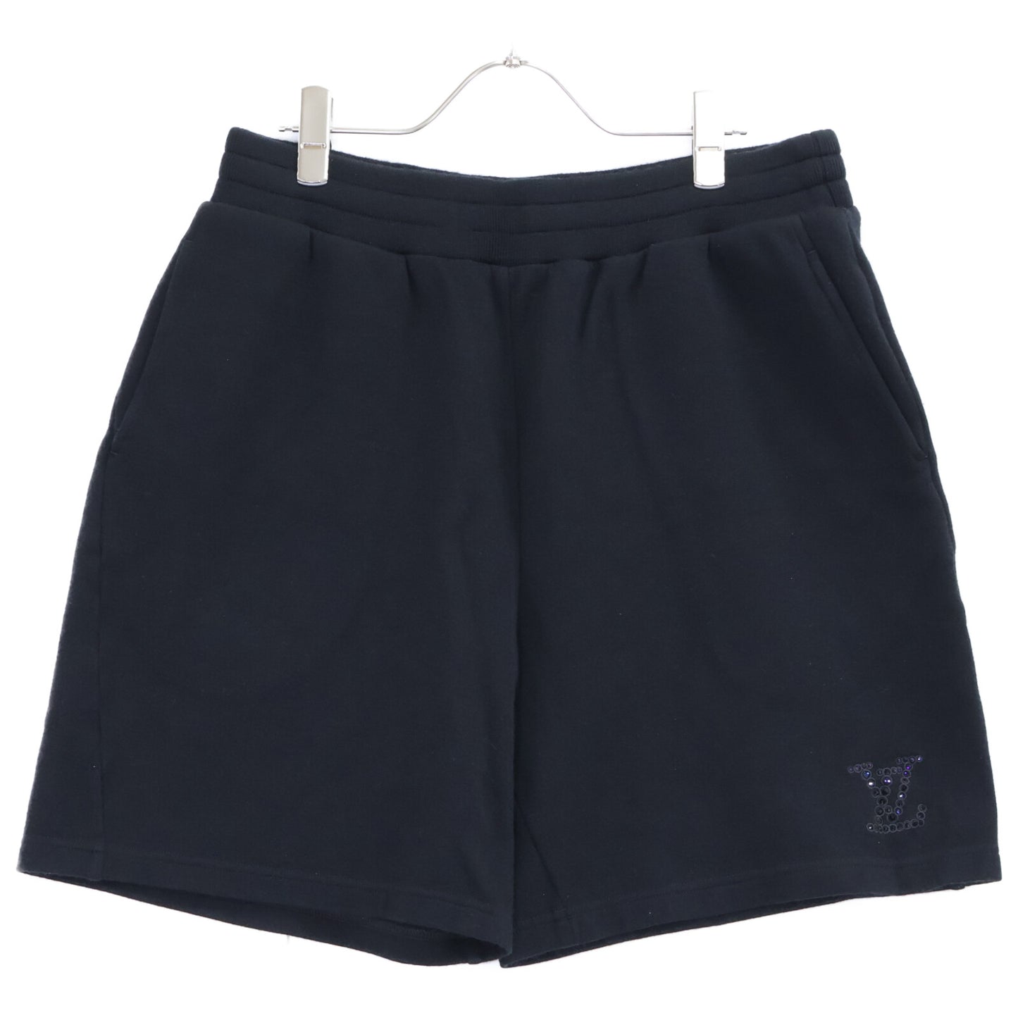 LOUIS VUITTON ルイヴィトン 【国内正規/25年製】RM252ME RWC HTY43W LVラインストーンロゴ スウェット ショートパンツ ボトムス