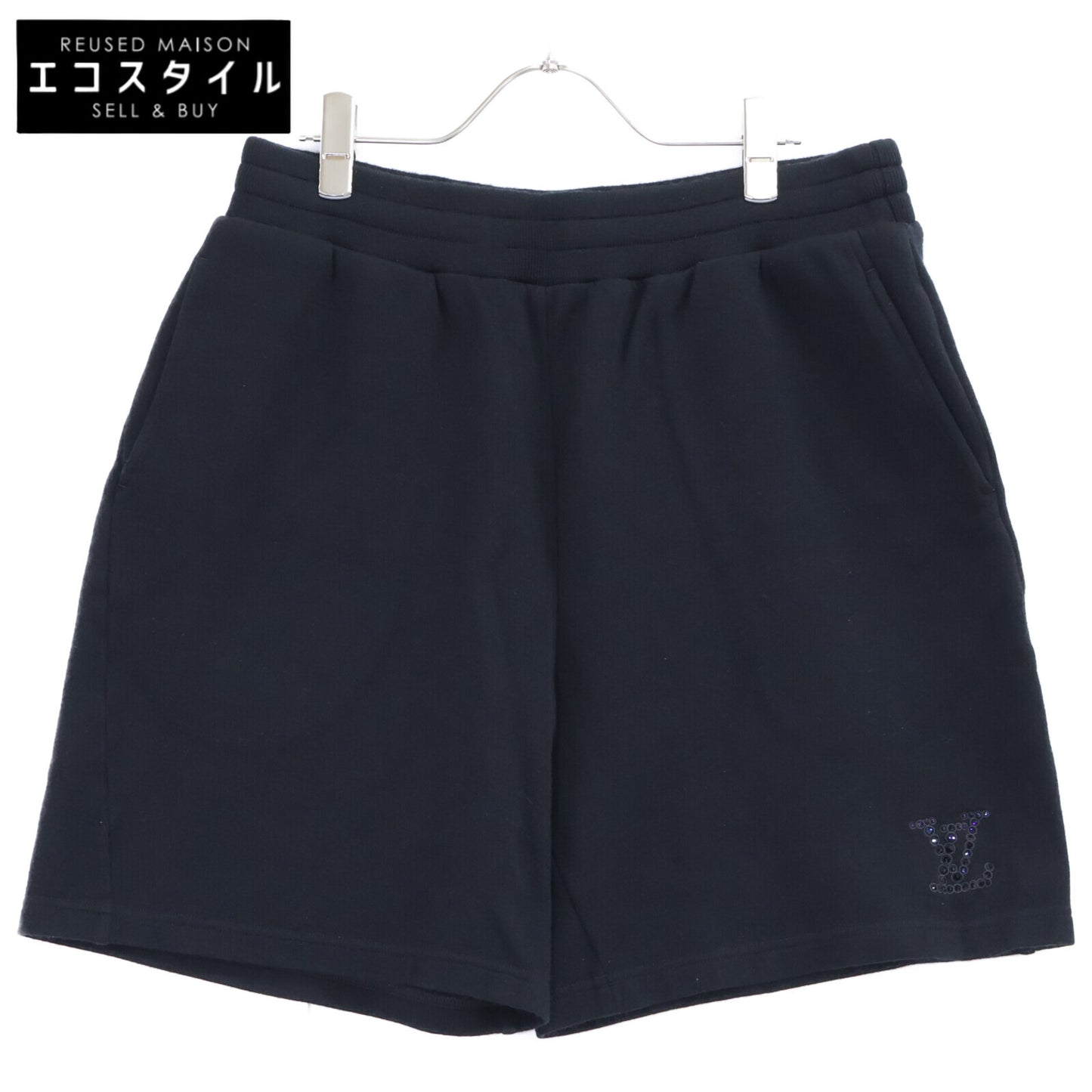 LOUIS VUITTON ルイヴィトン 【国内正規/25年製】RM252ME RWC HTY43W LVラインストーンロゴ スウェット ショートパンツ ボトムス