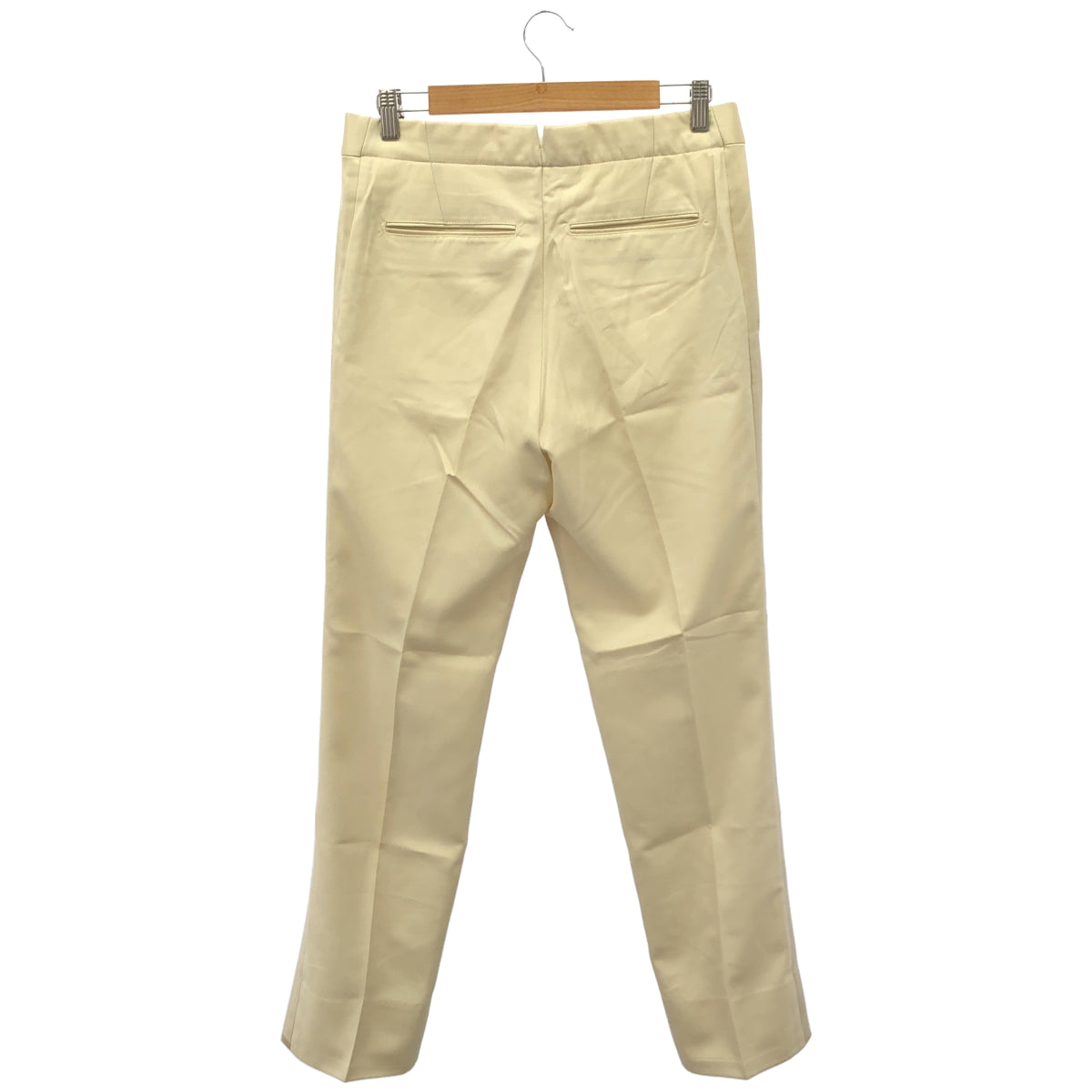 LOUIS VUITTON ルイヴィトン 12SS RM121 H1PA73WY8 アイボリー シルクウール センタープレススラックスパンツ ボトムス