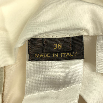 LOUIS VUITTON ルイヴィトン 12SS RM121 H1PA73WY8 アイボリー シルクウール センタープレススラックスパンツ ボトムス