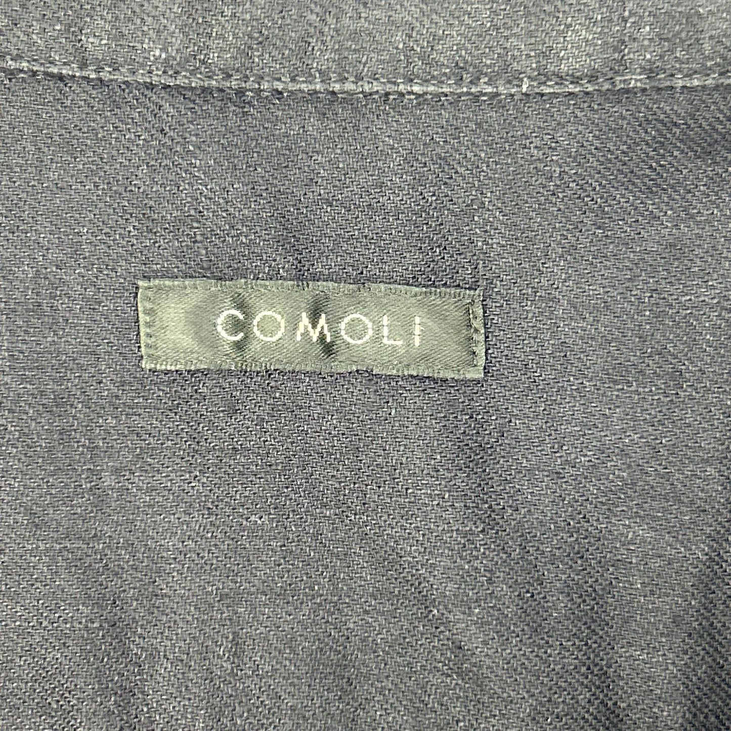 COMOLI コモリ 23SS X01-02023 ネイビー リネン100 リネンツイル スキッパーシャツ トップス