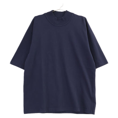 BOTTEGA VENETA ボッテガヴェネタ 729327 ネイビー バックトライアングルデザイン モックネックTプルオーバーTシャツ トップス