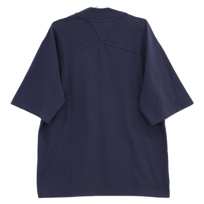 BOTTEGA VENETA ボッテガヴェネタ 729327 ネイビー バックトライアングルデザイン モックネックTプルオーバーTシャツ トップス
