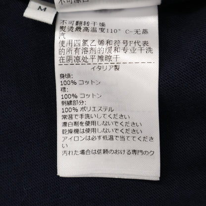 BOTTEGA VENETA ボッテガヴェネタ 729327 ネイビー バックトライアングルデザイン モックネックTプルオーバーTシャツ トップス