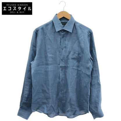 SEASE Sease 26SS SI030 TN359 blue 100% linen long-sleeve shirt tops