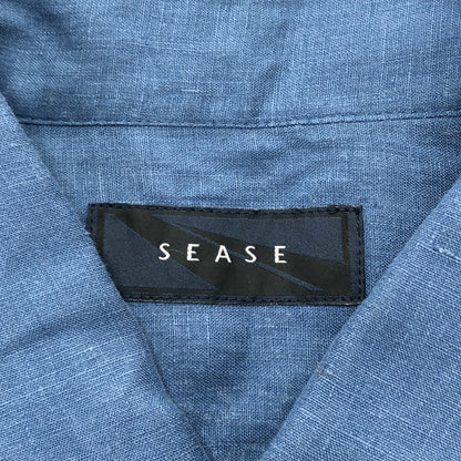 SEASE Sease 26SS SI030 TN359 blue 100% linen long-sleeve shirt tops