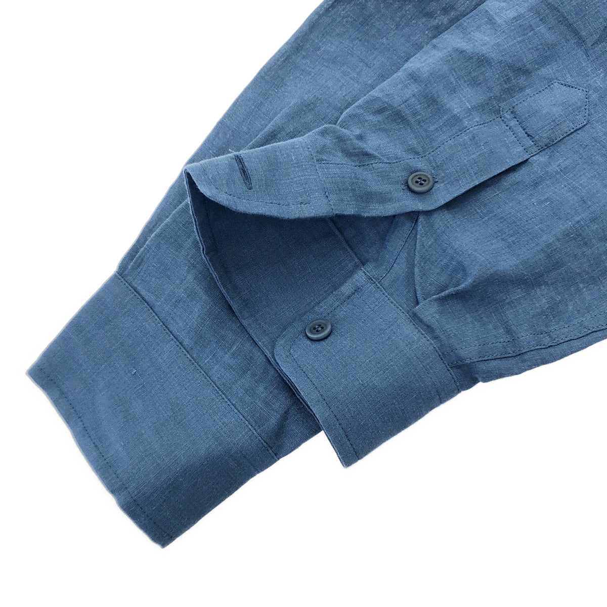 SEASE シーズ 26SS SI030 TN359 ブルー リネン100 長袖シャツ トップス