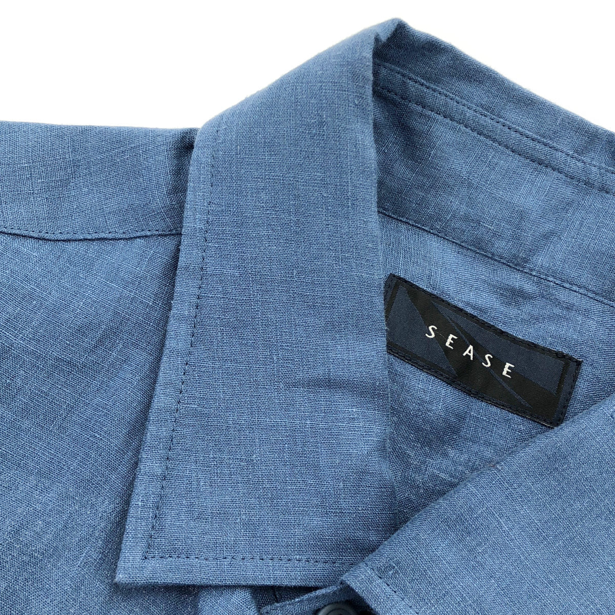 SEASE Sease 26SS SI030 TN359 blue 100% linen long-sleeve shirt tops