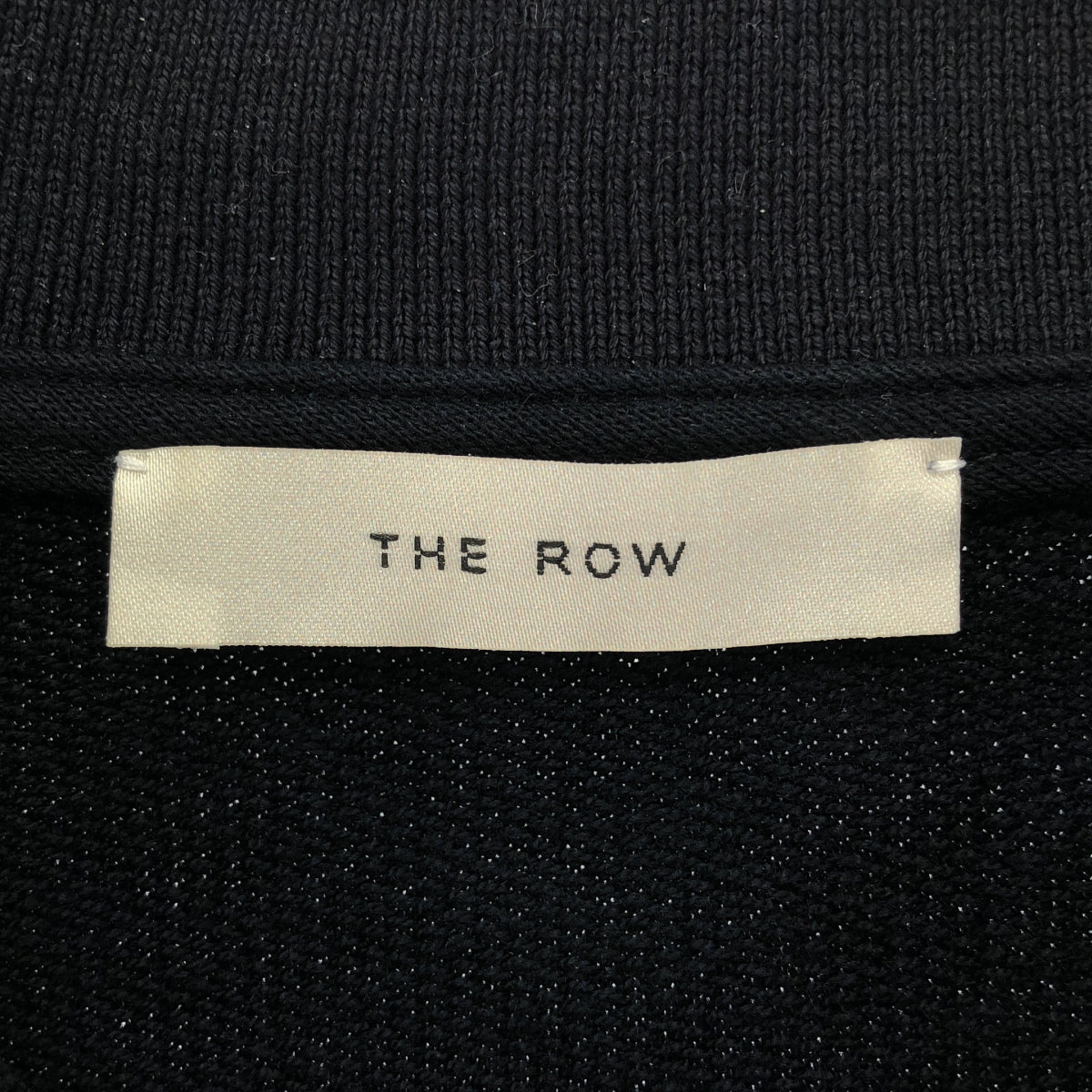 THE ROW ザ ロウ 5748-K290 ブラック CORZAS TOP オーバーサイズプルオーバーポロシャツ トップス