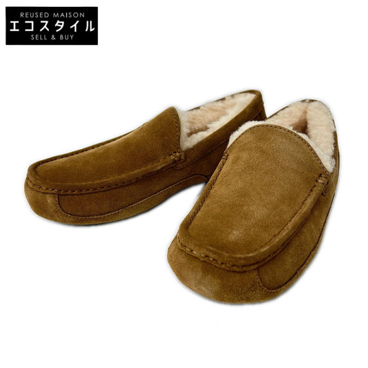 UGG アグ 【新品同様】1101110 M ASCOT アスコット ムートン モカシン シューズ シューズ