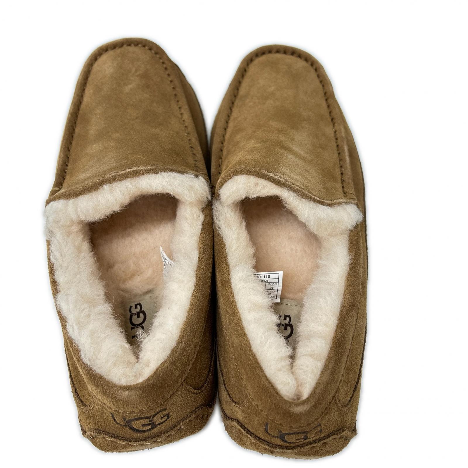 UGG アグ 【新品同様】1101110 M ASCOT アスコット ムートン モカシン シューズ シューズ