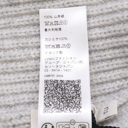 CELINE セリーヌ 【新品同様/国内正規】AA07D317V.08GC トリオンフ パッチ付 カシミヤ ニット帽 帽子
