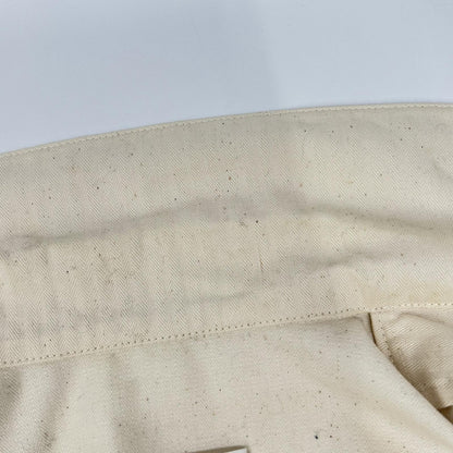 JIL SANDER+ Jil Sander+ 21SS JPUS600205MS24190011 White Herringbone Oversized Work Shirt Jacket
