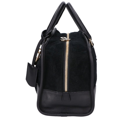 LOEWE ロエベ スエード x スムースレザー アマソナ28 ハンドバッグ
