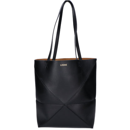 LOEWE ロエベ 美品 シャイニーカーフ ミディアム パズルフォルド トートバッグ