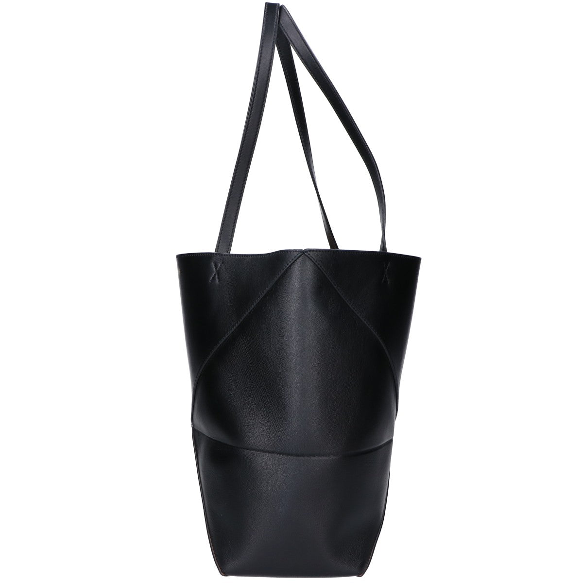 LOEWE ロエベ 美品 シャイニーカーフ ミディアム パズルフォルド トートバッグ