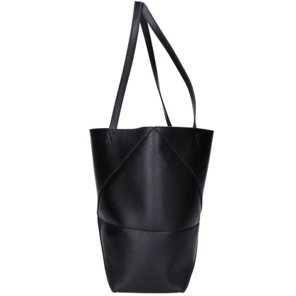 LOEWE ロエベ 美品 シャイニーカーフ ミディアム パズルフォルド トートバッグ