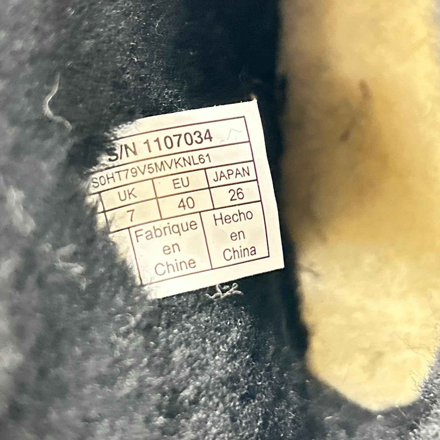 UGG UGG 【Like new】 1107034 W CLASSIC MINI SPARKLE GRAFFITI BOOT graphic glitter sheepskin boots
