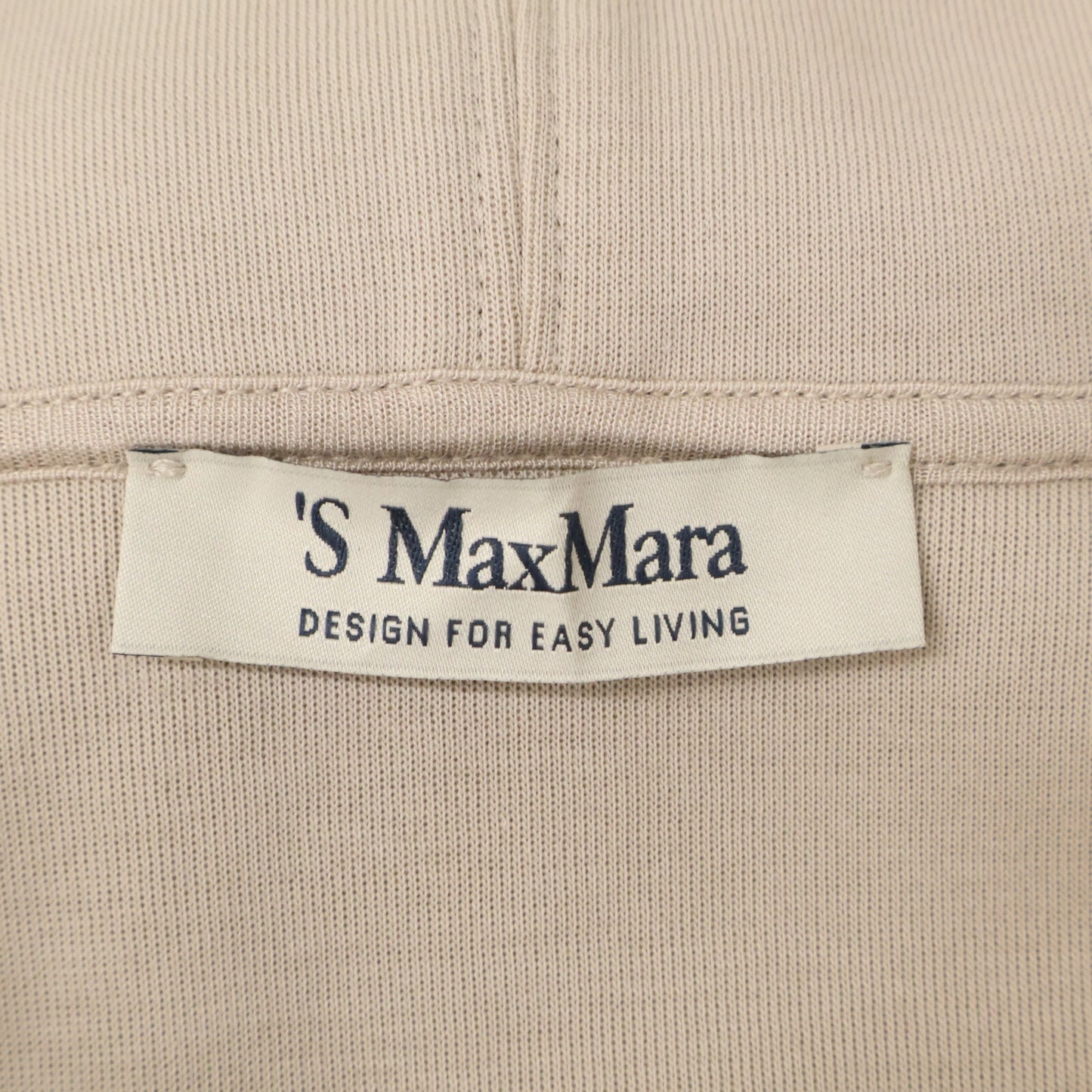 S MaxMara エスマックスマーラ 2519941011 ベージュ AGATA アガタ コットンジャージーフーディー トップス
