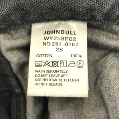 ATELLIER WELLS BY JOHNBULL アトリエウェルズバイジョンブル WY253P02 ブラック オックスオーバーダイダブルニーパンツ ボトムス