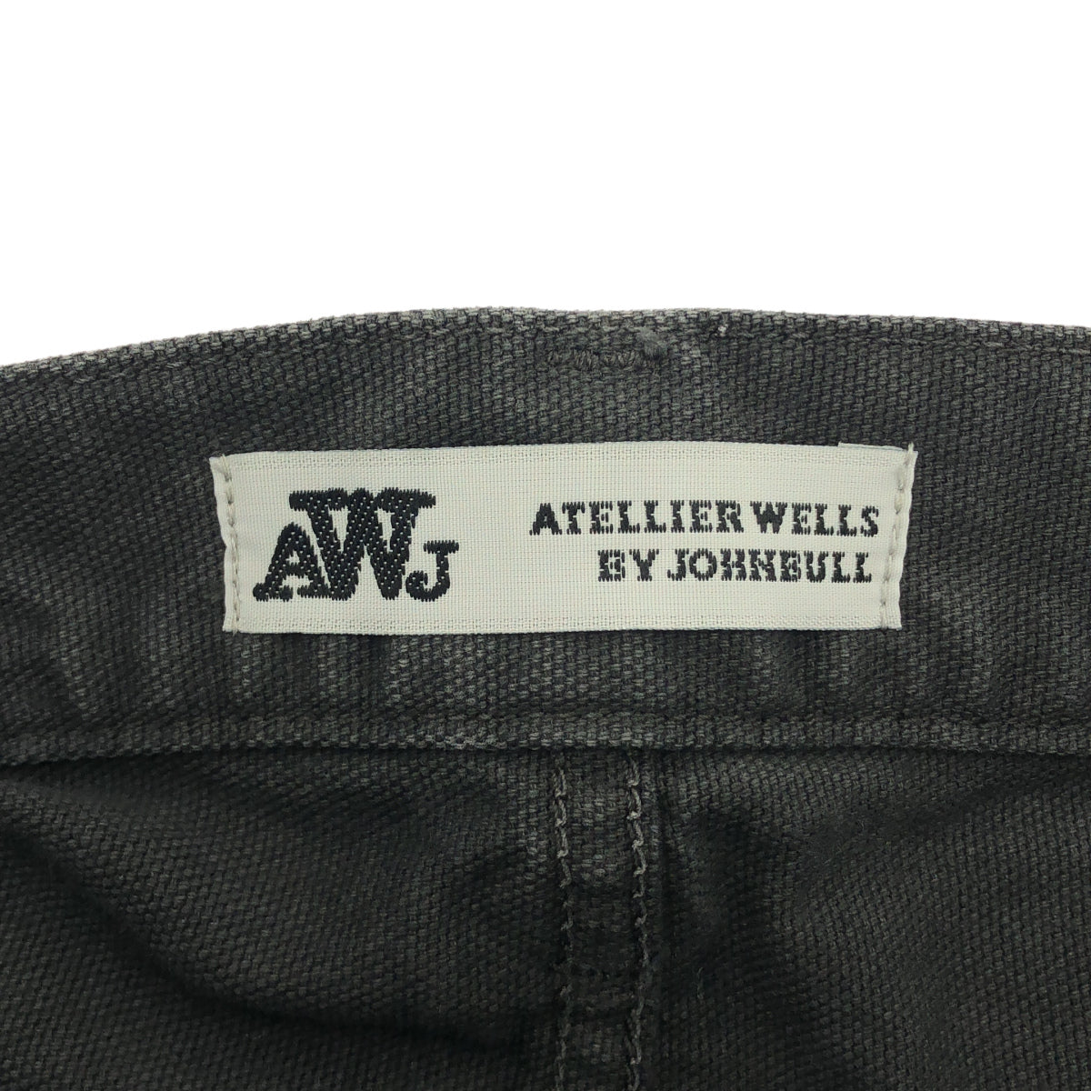 ATELLIER WELLS BY JOHNBULL Atelier Wells by Johnbull WY253P02 black oxford overdyed double-knee pants bottoms