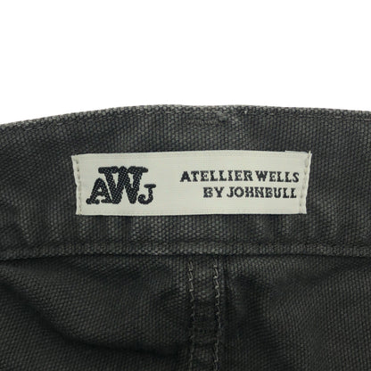 ATELLIER WELLS BY JOHNBULL Atelier Wells by Johnbull WY253P02 black oxford overdyed double-knee pants bottoms