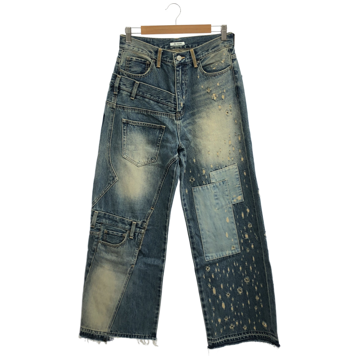 SLY スライ 【JEANS】030ISZ11-2821 インディゴ L/W REMAKE STRAIGHT デニムパンツ ボトムス