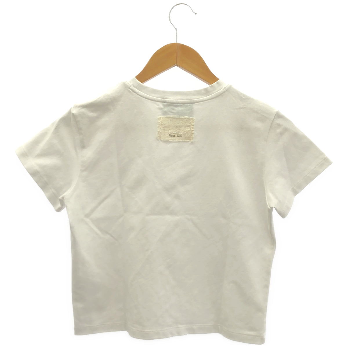 COACH コーチ 【×Martin Kim】ホワイト ワックスド クロップド Tシャツ トップス