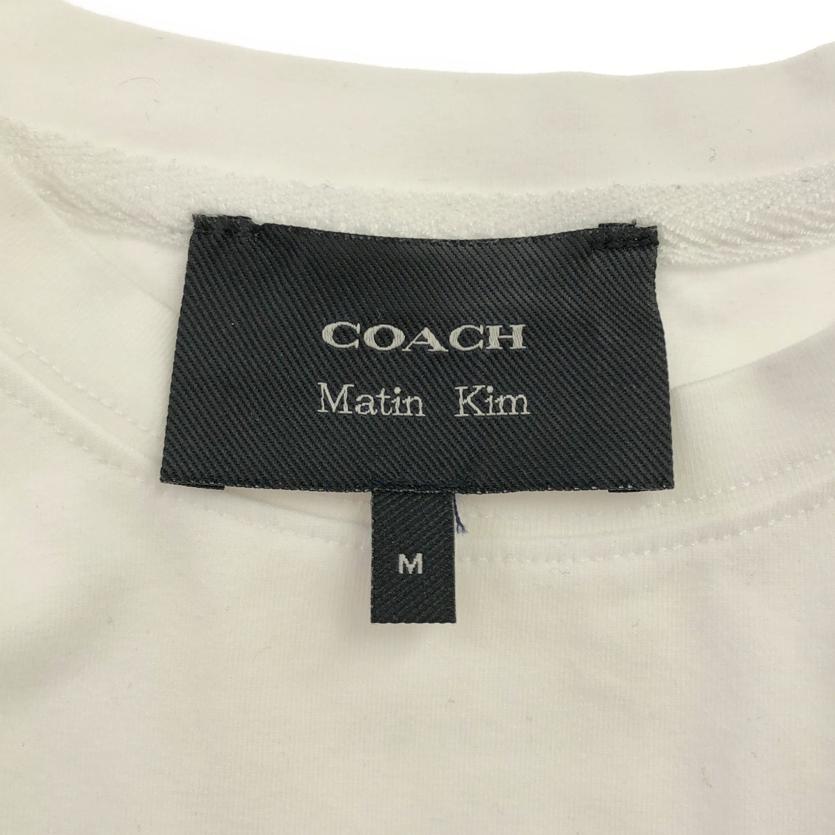 COACH コーチ 【×Martin Kim】ホワイト ワックスド クロップド Tシャツ トップス